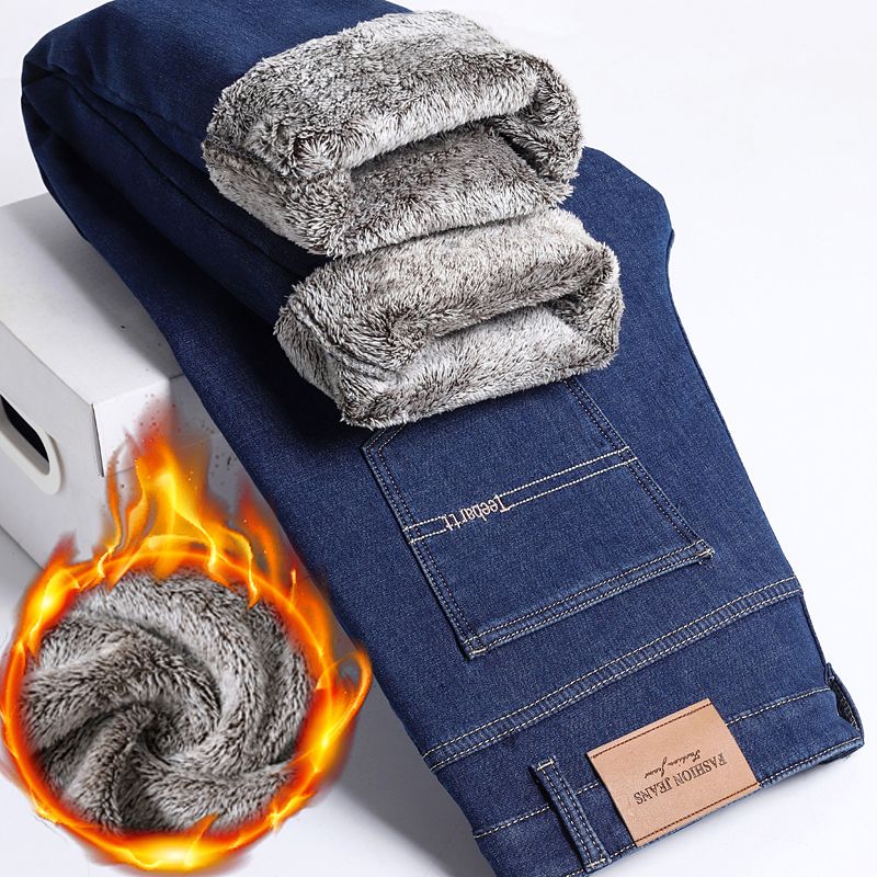Streetwear Brand Denim - Merkkleding Winter Fleece Thermische Klassiekers Vintage